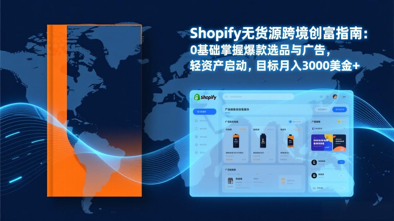 （17238期）Shopify爆款打法实战：从选品到广告投放，复制爆款模型，驱动独立站月销售额破万刀-齐力副业