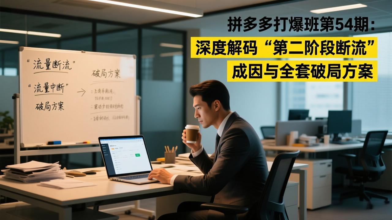 （17163期）拼多多打爆班第54期：深度解码“第二阶段断流”成因与全套破局方案-齐力副业