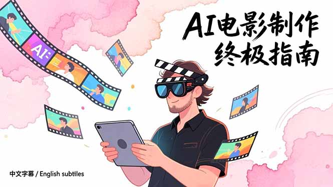 （17130期）AI电影制作终极指南：从创意到成片，系统掌握智能影视全流程实战课（中英字幕）-齐力副业