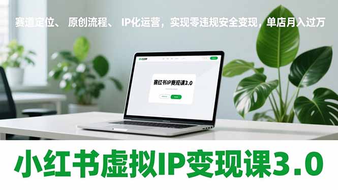 （17029期）小红书虚拟IP变现课3.0，赛道定位、原创流程、IP化运营，实现零违规安全变现，单店月入过万-齐力副业