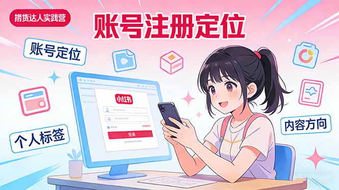（17459期）小红书带货达人实战营：账号注册定位、内容创作、选品策略、带货技巧、流量运营等-齐力副业