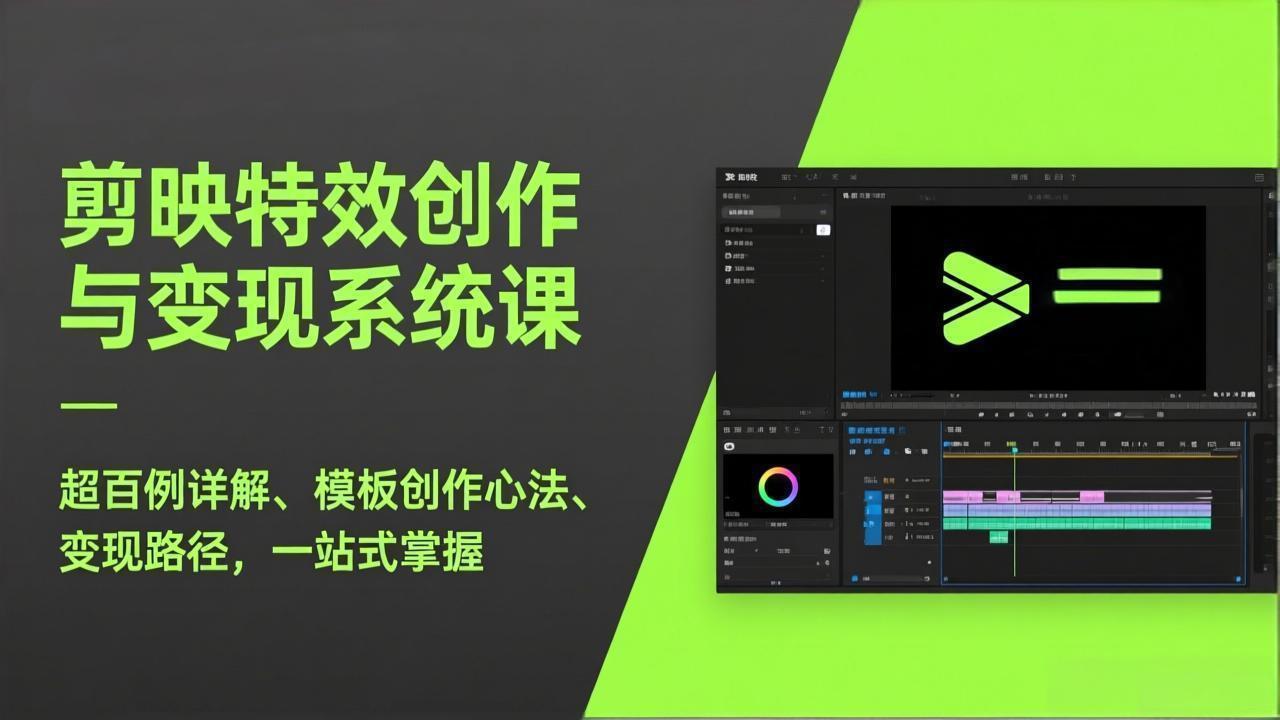 （17369期）剪映特效创作与变现系统课，超百例详解、模板创作心法、变现路径，一站式掌握-齐力副业