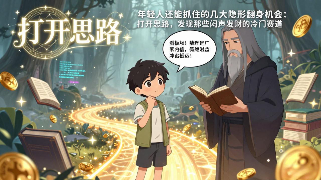 （17471期）付费文1+2：年轻人还能抓住的几大隐形翻身机会：打开思路，发现那些闷声发财的冷门赛道-齐力副业
