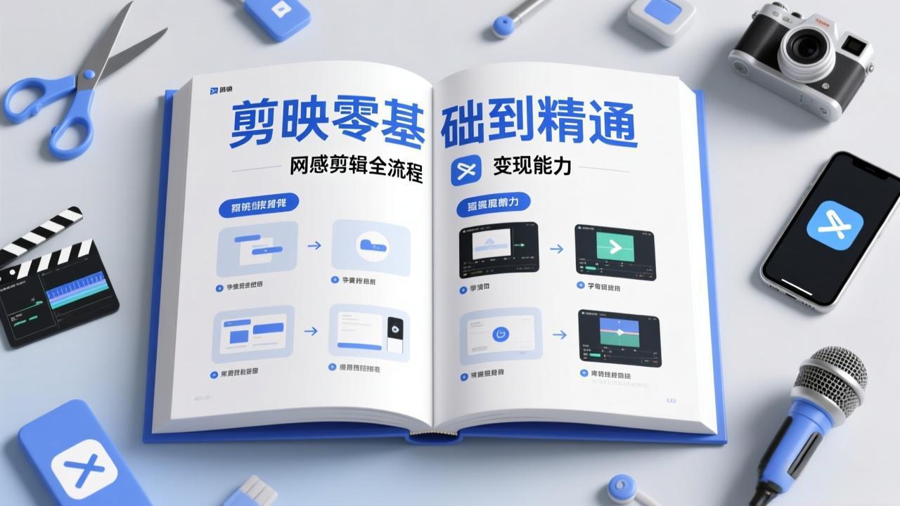 （17473期）剪映零基础也能快速上手，从入门到精通掌握网感剪辑全流程，掌握能直接变现的剪辑能力-齐力副业