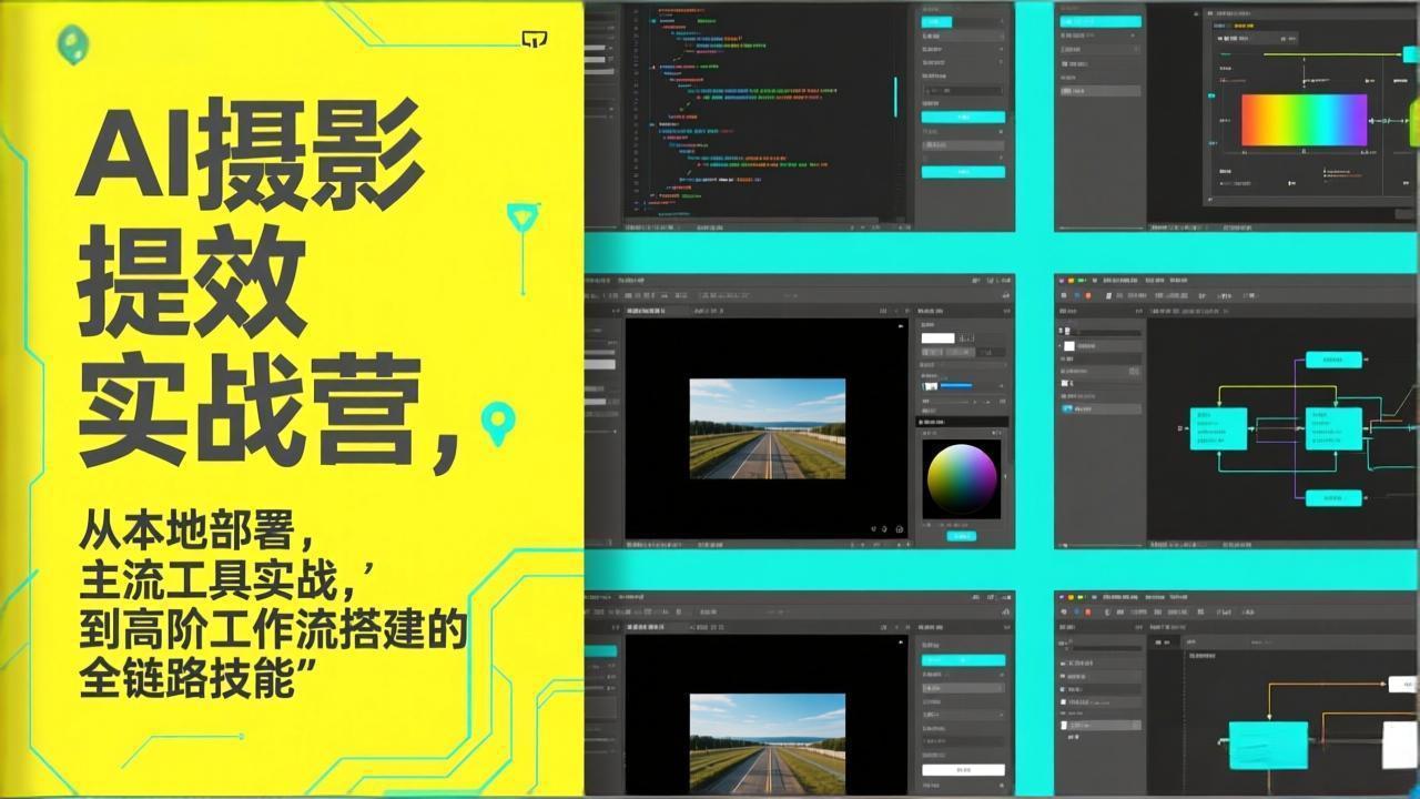 （17393期）AI+摄影提效实战营，从本地部署，主流工具实战，到高阶工作流搭建的全链路技能-齐力副业