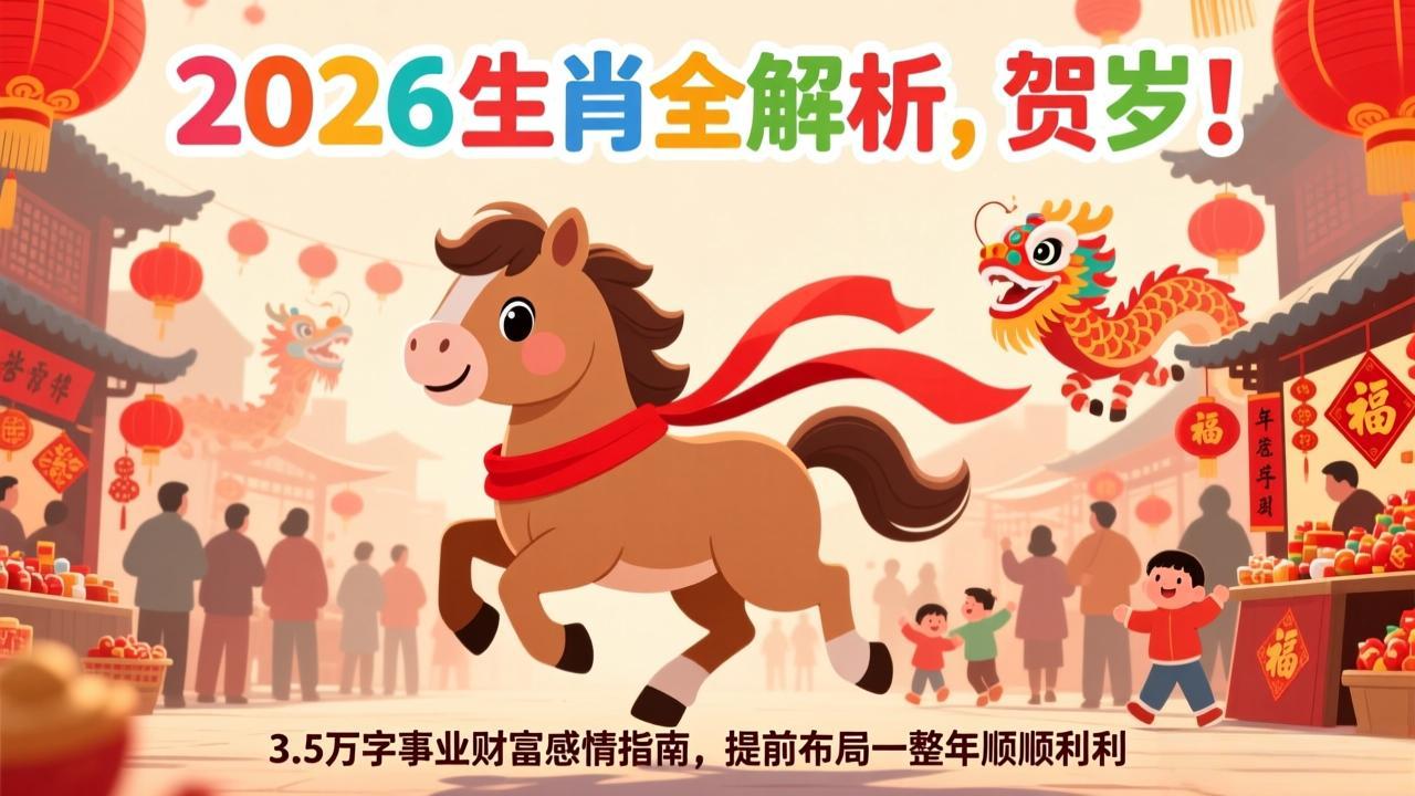 （17428期）付费文章：贺岁！2026生肖全解析，3.5万字事业财富感情指南，提前布局一整年顺顺利利-齐力副业