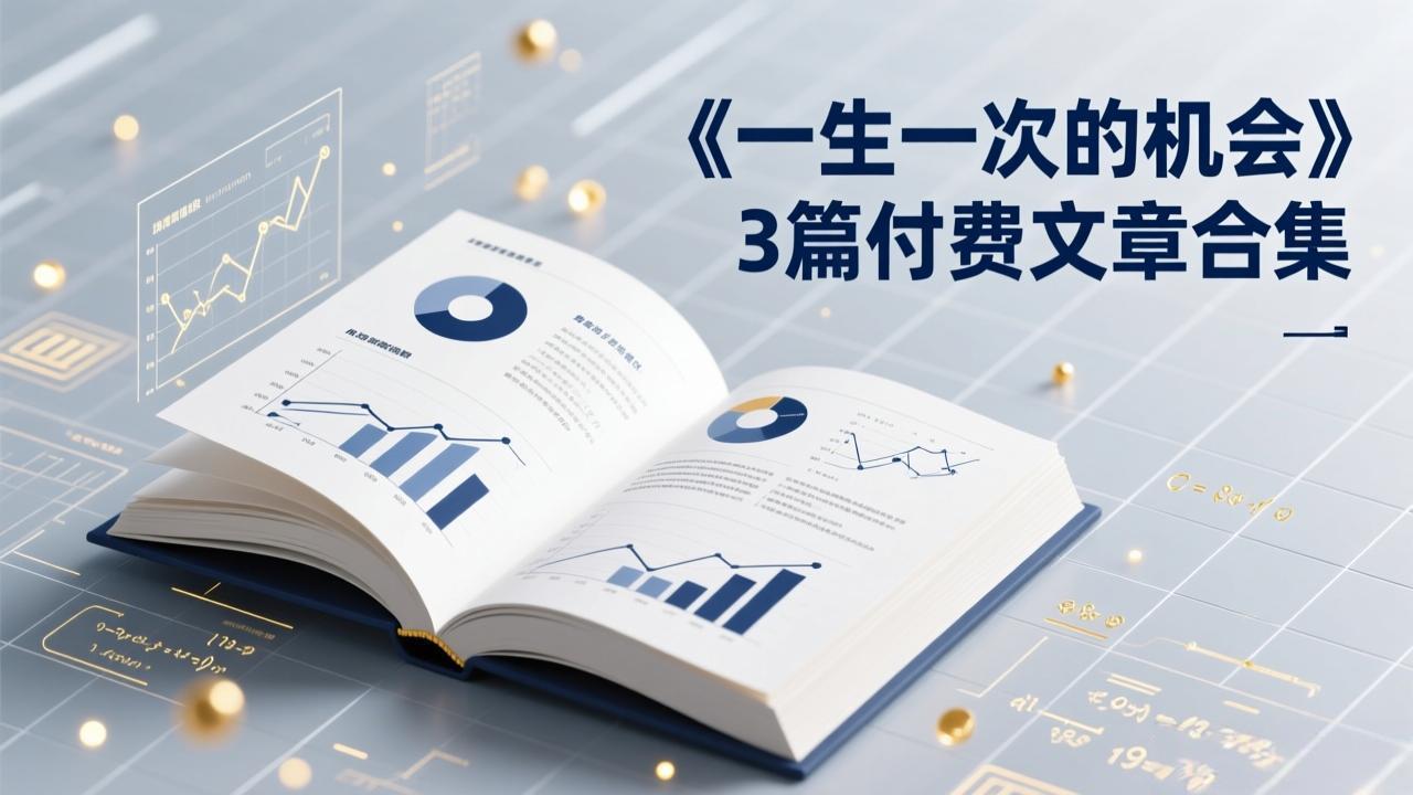 （17456期）付费文章合集《一生一次的机会》3篇，一个系统性、一次性、独家性的透剧-齐力副业