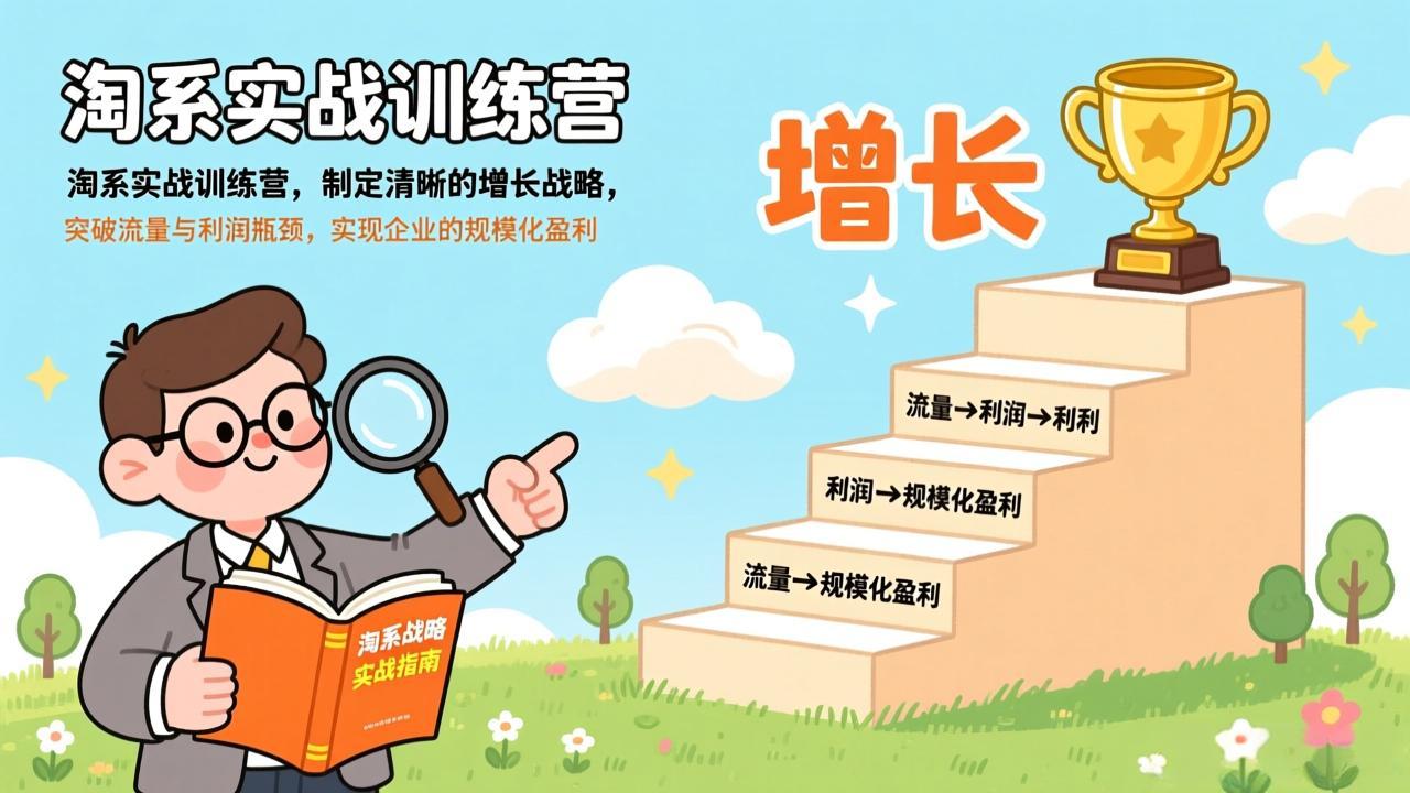 （17325期）淘系实战训练营(更新)，制定清晰的增长战略，突破流量与利润瓶颈，实现企业的规模化盈利-齐力副业