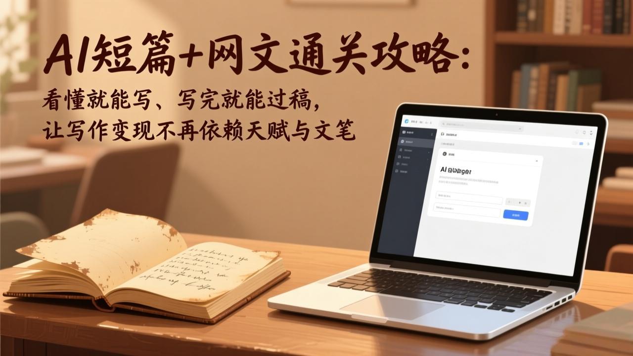 （17515期）AI短篇+网文通关攻略：看懂就能写、写完就能过稿，让写作变现不再依赖天赋与文笔-齐力副业