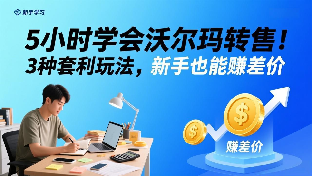 （17479期）5小时学会沃尔玛转售！3 种套利玩法，新手也能赚差价-齐力副业