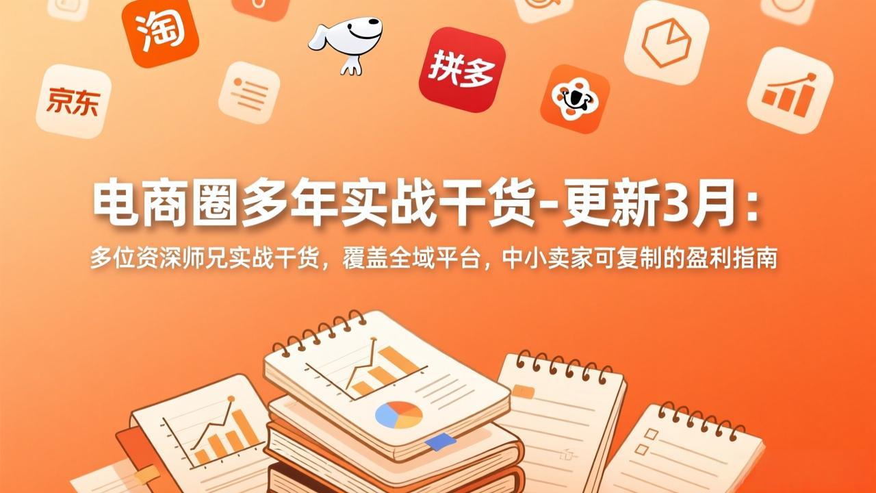 （17576期）电商圈多年实战干货-更新3月：多位资深师兄实战干货，覆盖全域平台，中小卖家可复制的盈利指南-齐力副业