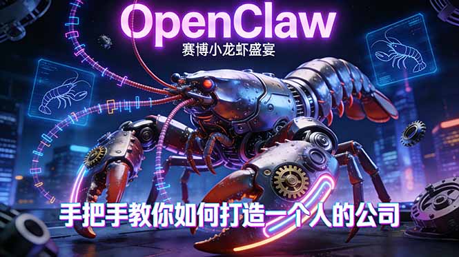 （17684期）OpenClaw，小龙虾-从产品到爆款的成长之路，手把手教你如何打造一个人的公司-齐力副业