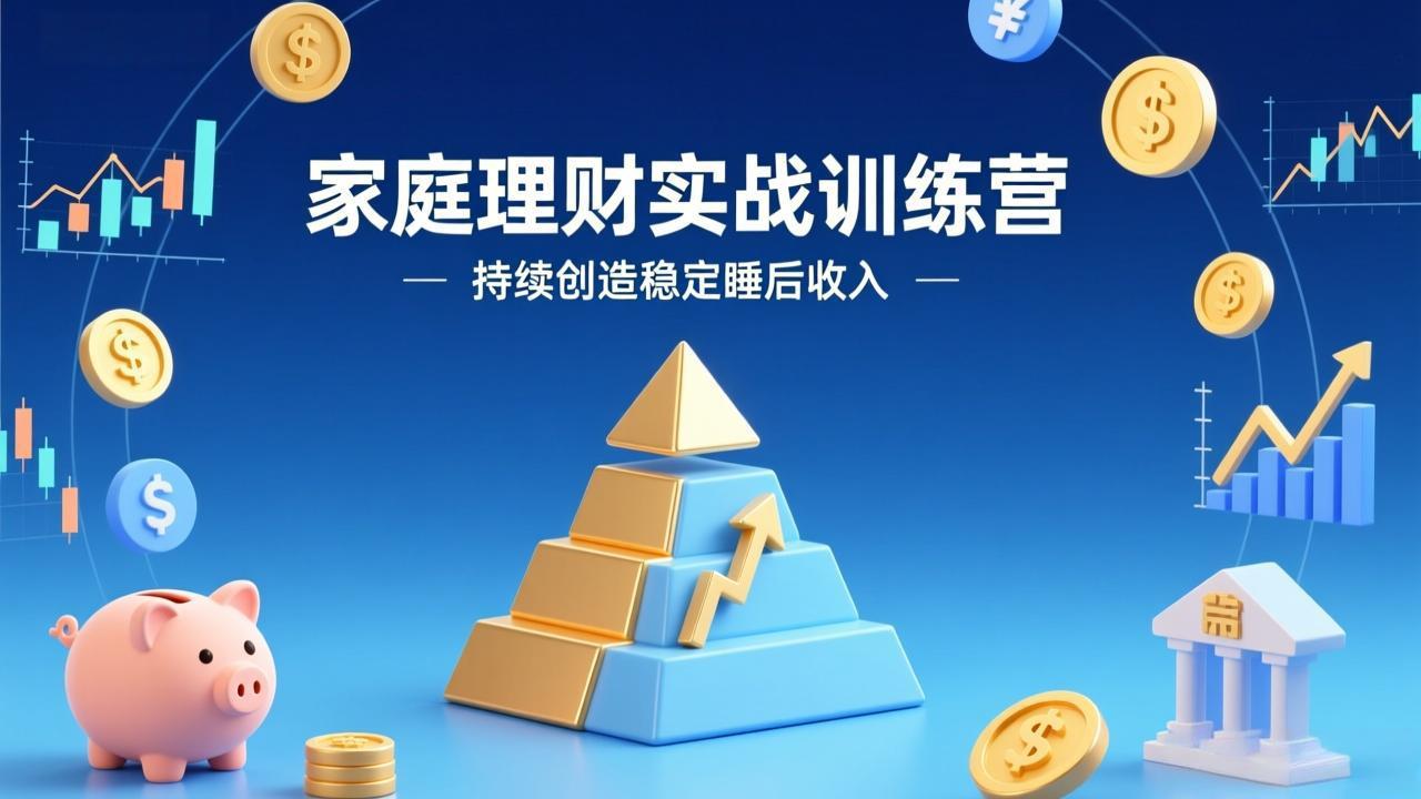 （17486期）家庭理财实战训练营：从0到1建体系，三阶进阶层层递进，助你持续创造稳定睡后收入-齐力副业