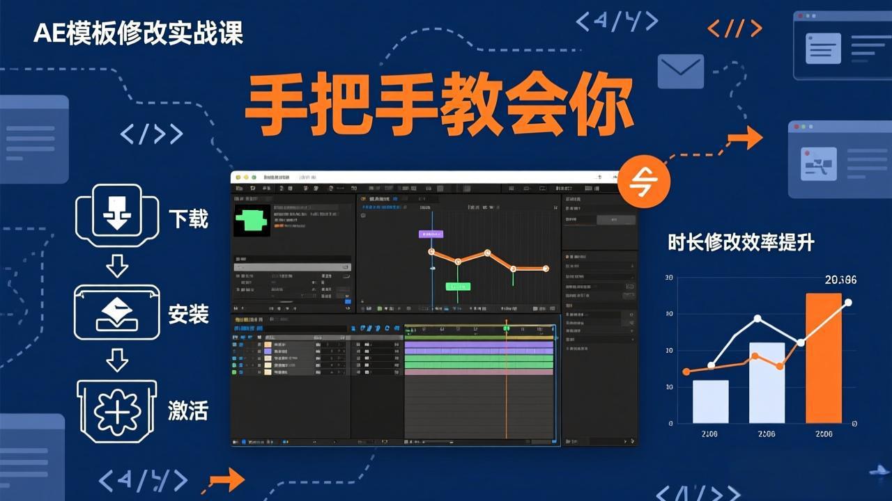 （17488期）AE模板修改实战课从0到1，软件安装插件缺失跟踪时长修改全流程手把手教会你-齐力副业