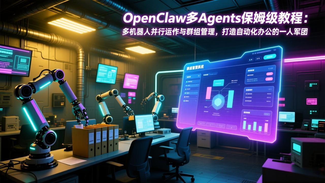 （17563期）OpenClaw多Agents保姆级教程：多机器人并行运作与群组管理，打造自动化办公的一人军团-齐力副业