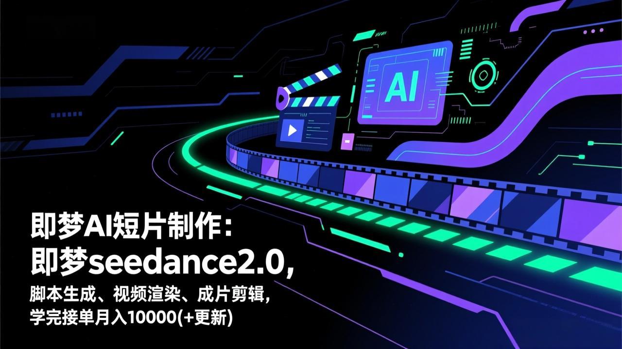 (17969期)即梦AI 短片制作(更新):即梦seedance2.0,脚本生成、视频渲染、成片剪辑,学完接单月入10000+插图 (17969期)即梦AI 短片制作(更新):即梦seedance2.0,脚本生成、视频渲染、成片剪辑,学完接单月入10000+插图
