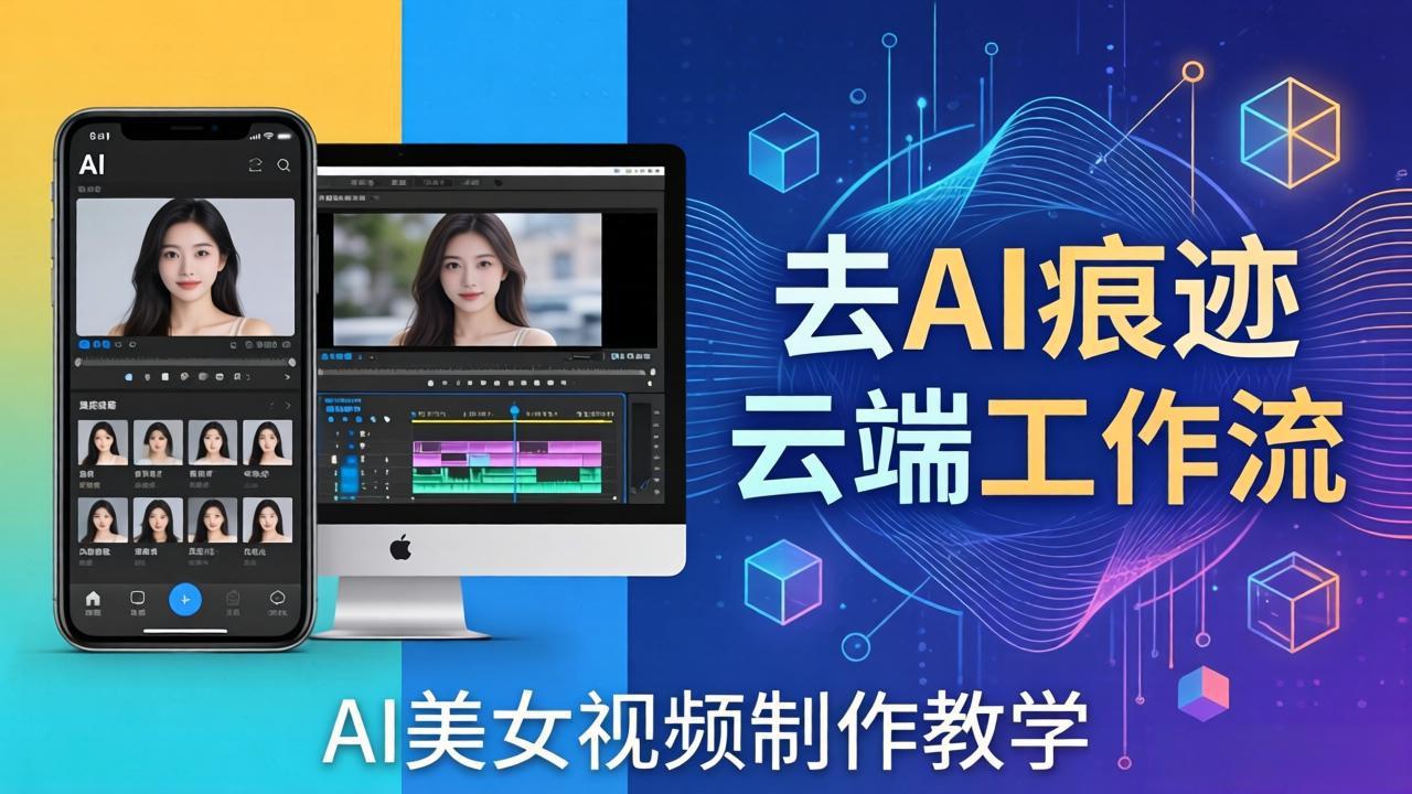 （17928期）AI美女视频制作教学：去AI痕迹，云端工作流出图，手机电脑均可，不需要配置-齐力副业