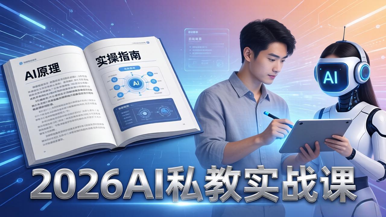 （17899期）2026AI私教实战课：从AI原理到全场景实操，零基础学会用AI提效+单人单干创业-齐力副业