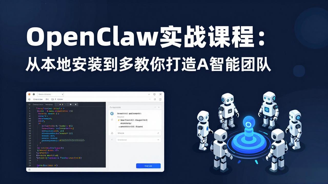 （17883期）OpenClaw实战课程：从本地安装到多Agent协同，手把手教你打造AI智能团队-齐力副业