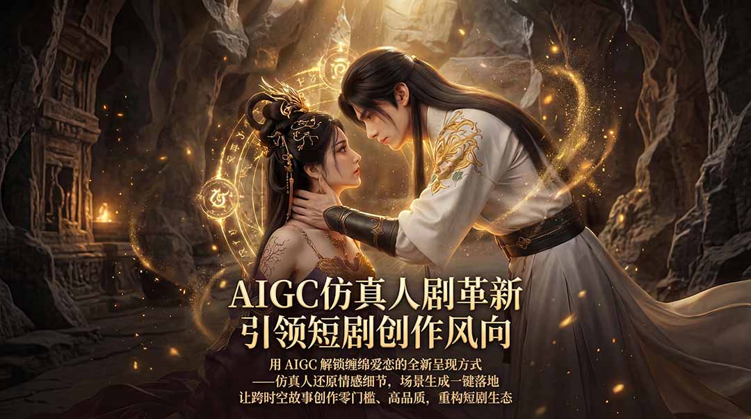 （18199期）AIGC 仿真人短剧创作革新，解锁仙侠爱恋全新呈现，一键出高质场景，零门槛打造爆款剧集-齐力副业