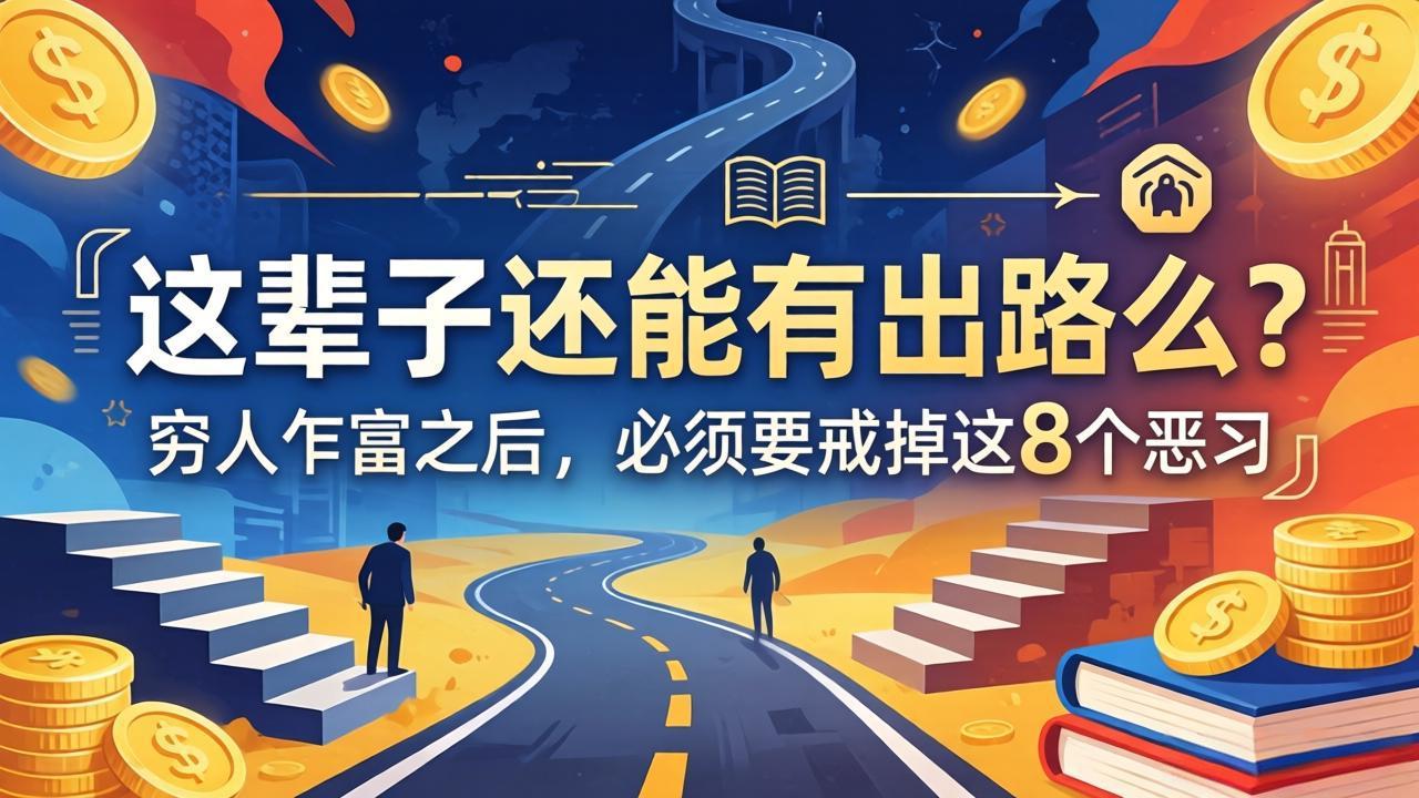（18214期）关于人生两篇付费文章【这辈子还能有出路么？】【穷人乍富之后，必须要戒掉这8个恶习】-齐力副业