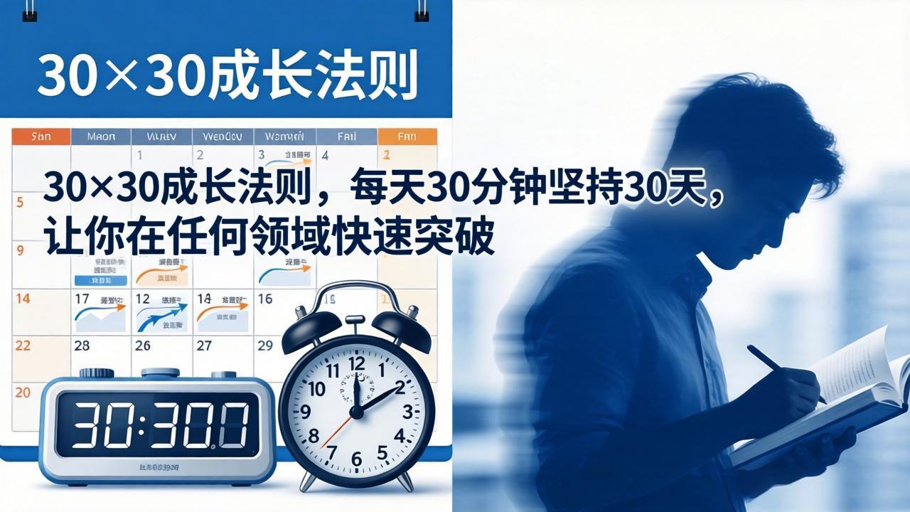 （18057期）付费文章：30×30成长法则，每天30分钟坚持30天，让你在任何领域快速突破-齐力副业