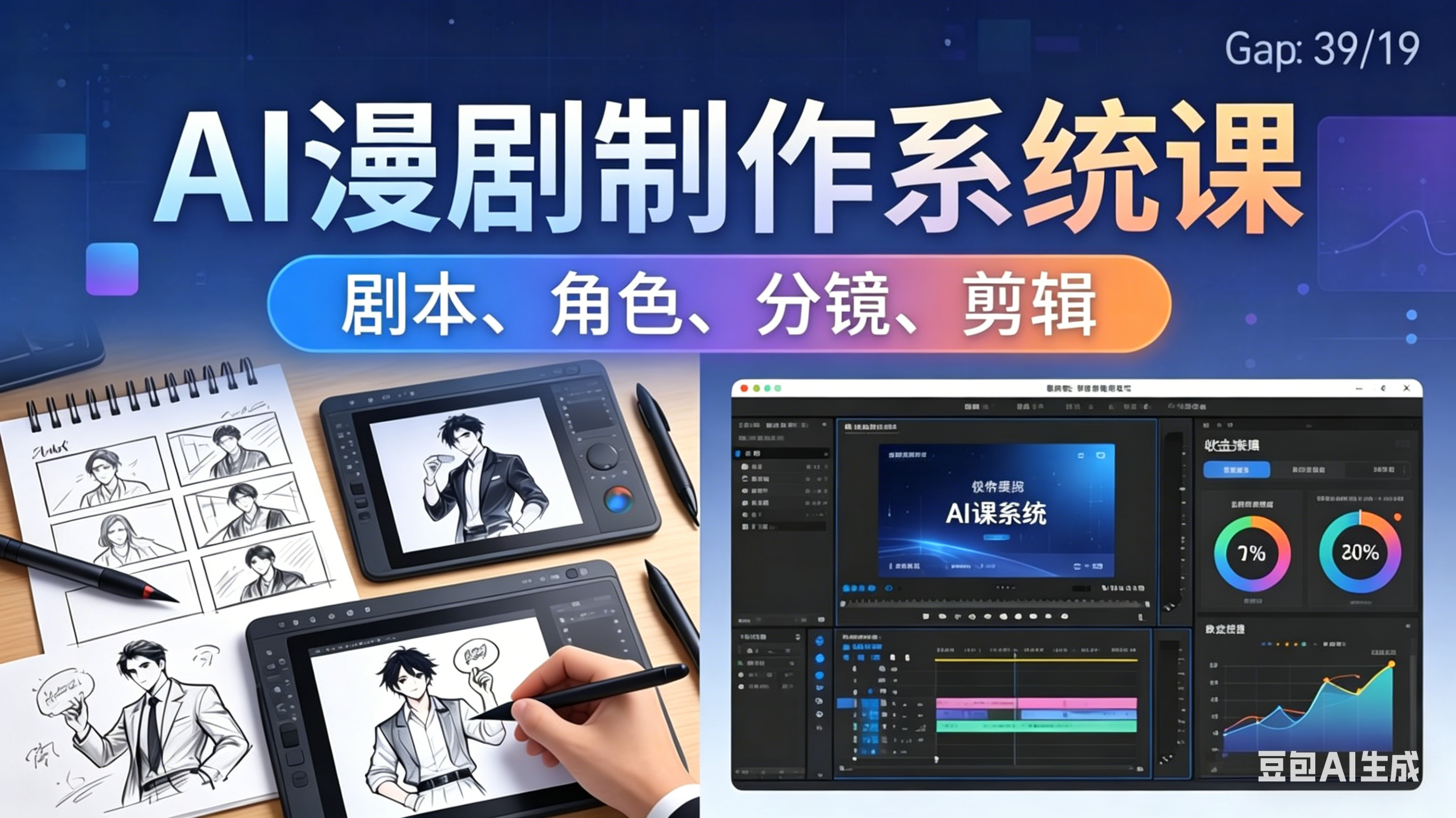 （18006期）AI漫剧制作系统课：0基础从0到1学会AI制作，掌握剧本、角色、分镜、剪辑全套技能，轻松做号变现-齐力副业