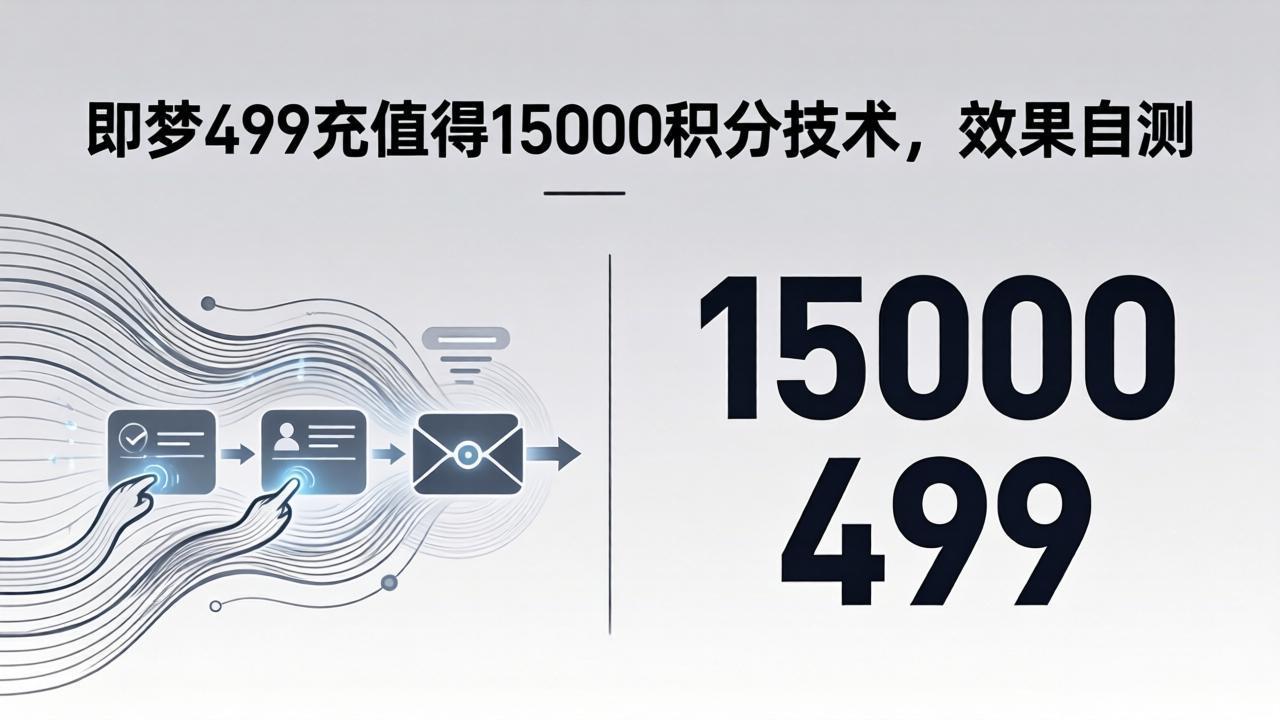 （18093期）即梦499充值得15000积分技术，效果自测-齐力副业