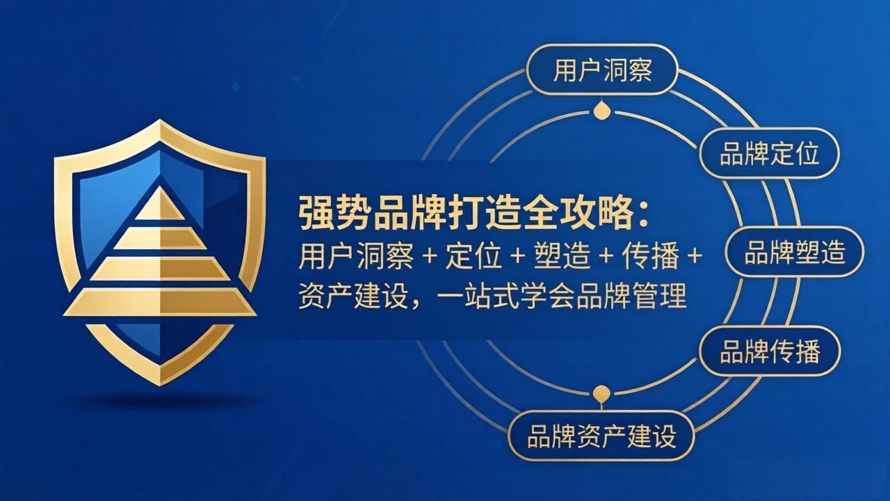 （17889期）强势品牌打造全攻略：用户洞察 + 定位 + 塑造 + 传播 + 资产建设，一站式学会品牌管理-齐力副业