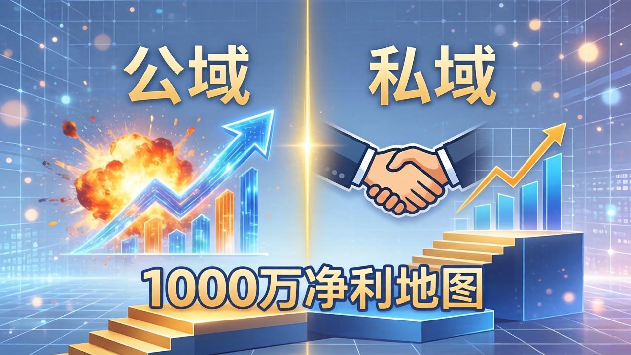 （18217期）公域玩命出爆款，私域悄悄做成交：这套AI内训课，2026给你打通1000万净利的地图-齐力副业