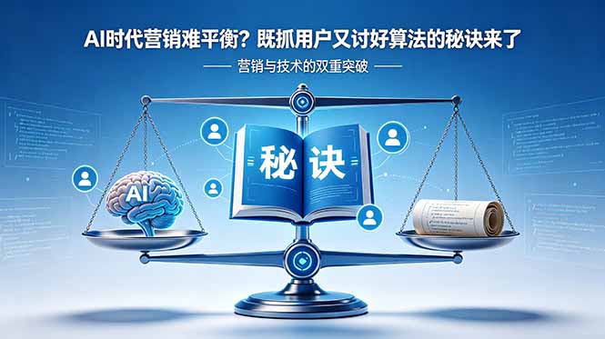 (18600期)AI时代营销难平衡?既抓用户又讨好算法的秘诀来了【原创双语字幕】-齐力副业