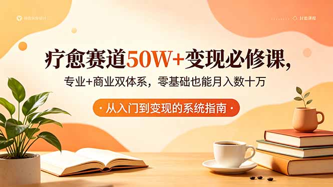 （18523期）疗愈赛道50W+变现必修课，专业+商业双体系，零基础也能月入数十万-齐力副业