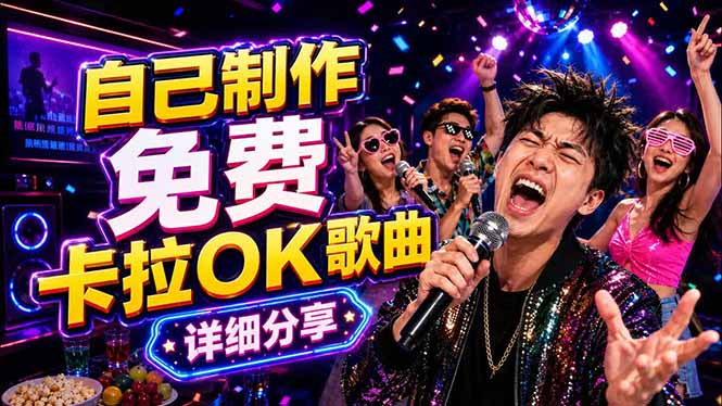 (18610期)免费卡拉OK歌曲制作全攻略:音轨分离字幕制作,零基础快速做出专业K歌视频-齐力副业