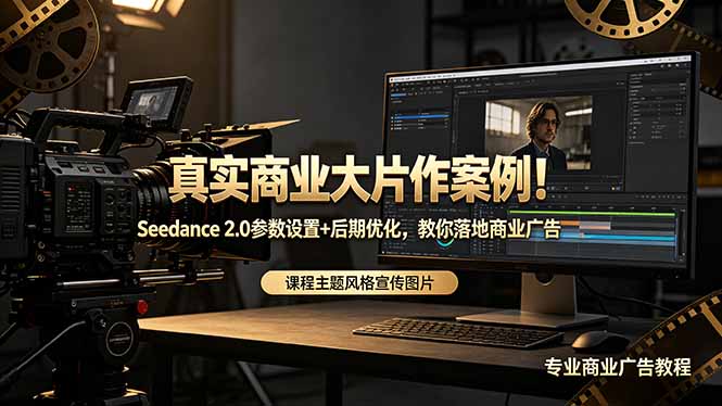 （18484期）真实商业大片作案例！Seedance 2.0参数设置+后期优化，教你落地商业广告-齐力副业