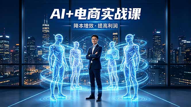 （18328期）AI+电商实战课，1人+N个AI 智能体，把SOP变AI员工，实现降本增效提高利润-齐力副业