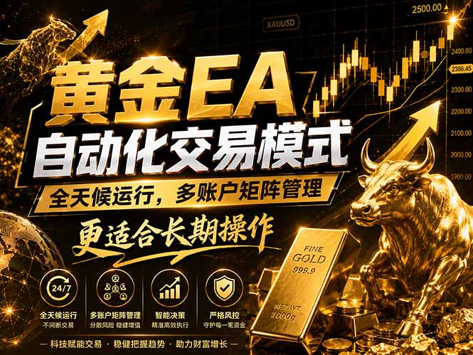 (18509期)黄金EA量化:多窗口矩阵稳定运行,系统自动执行,收益空间持续放大-齐力副业