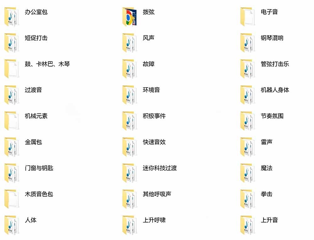 （18660期）宝藏音效合集包！60+多种音效分类，共计3900个，分类清晰，全中文分类，高品质剪辑音效素材包插图1