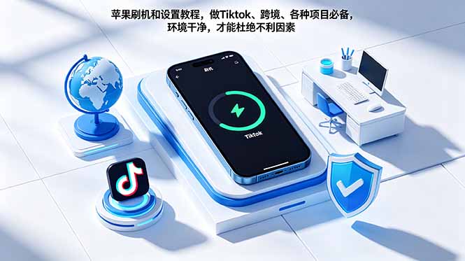 (18558期)苹果刷机和设置教程,做Tiktok、跨境、各种项目必备,环境干净,才能杜绝不利因素-齐力副业