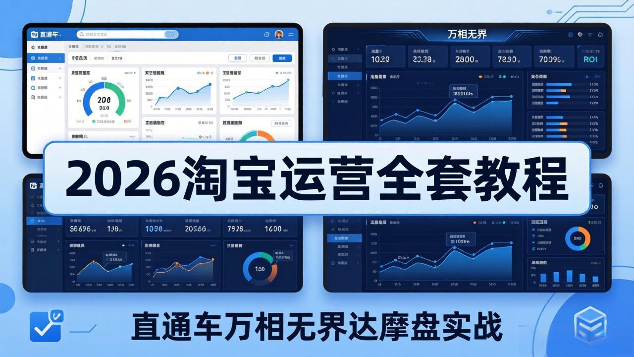 （18308期）2026淘宝运营全套教程(更新5月3日)，直通车万相无界达摩盘实战，从基础到进阶提升流量转化-齐力副业