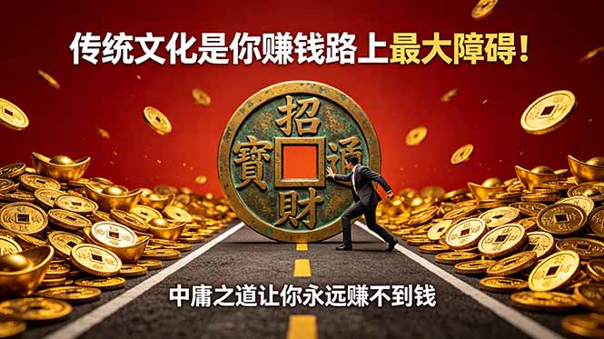 (18872期)付费文章:传统文化是你赚钱路上最大障碍!中庸之道让你永远赚不到钱-齐力副业