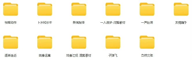 （19120期）【影视剪辑素材合集】15800+高清混剪卡点｜热门影视精彩片段｜人物/城市/场景全覆盖，中文分类清晰插图6