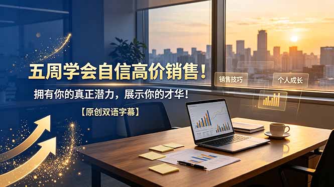 （19071期）五周学会自信高价销售！拥有你的真正潜力，展示你的才华！【原创双语字幕】-齐力副业