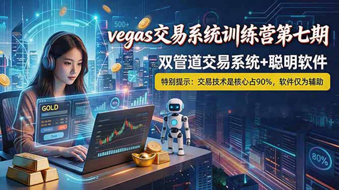 (18770期)【海外美金AI搬砖】Vegas交易技术+聪明软件, 黄金期货日赚50-1000U, 长期稳定,小白轻松上手-齐力副业