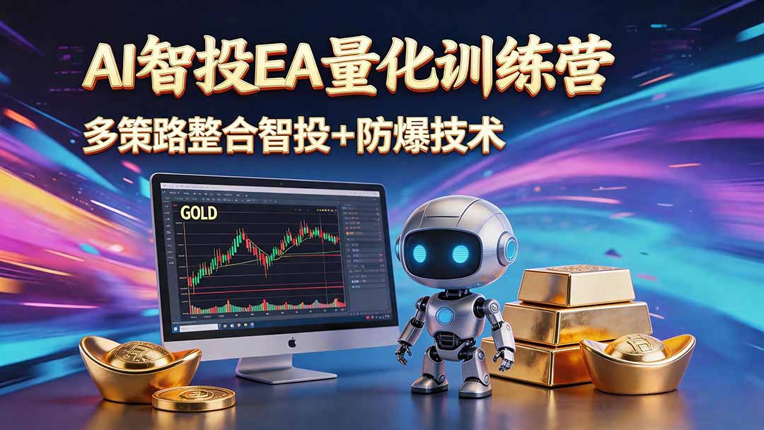 (18880期)AI智投EA量化运营技术,自动化黄金操盘技术,小白也可以轻松上手日入1000+-齐力副业