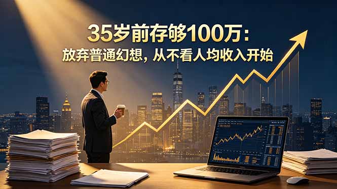(18689期)35岁前存够100万:放弃普通幻想,从不看人均收入开始-齐力副业