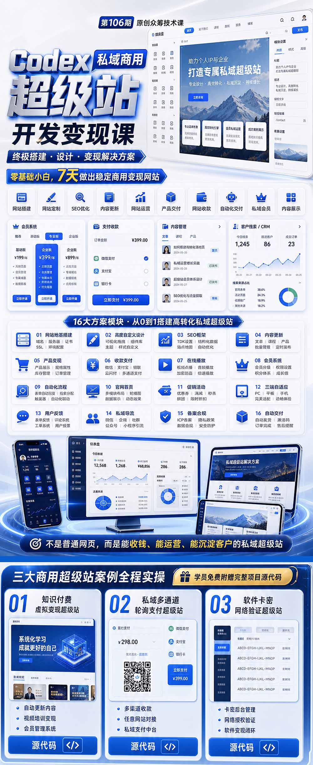 （19067期）Codex私域商用超级站Ai开发变现课106期：不是普通网站，而是能收钱，能运营，能沉淀客户的私域超级站插图2