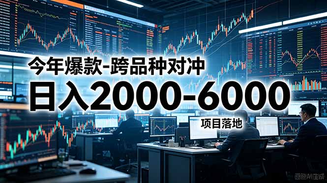 （18918期）今年爆款-跨品种对冲日入2000-6000，项目落地！-齐力副业
