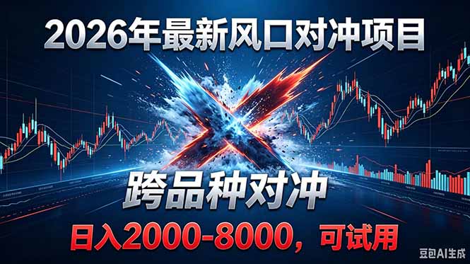 (18827期)2026创业新风口!最新对冲!跨品种对冲!日收益2000-6000+-齐力副业