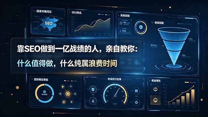 (19197期)靠SEO做到一亿战绩的人,亲自教你:什么值得做,什么纯属浪费时间【原创双语字幕】-齐力副业
