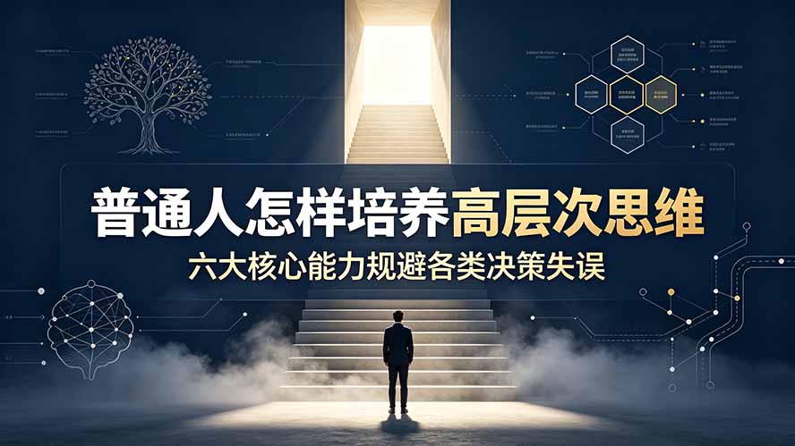 (19479期)付费文章:普通人怎样培养高层次思维,六大核心能力规避各类决策失误-齐力副业